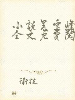 小说吴云峰周晴全文免费阅读