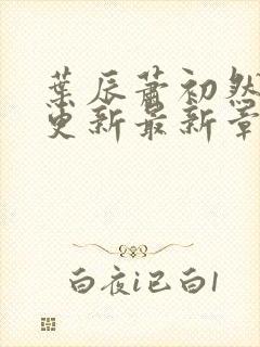 叶辰萧初然刚刚更新最新章节列表是