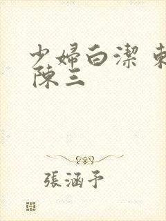 少妇白洁 东子 陈三