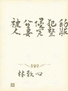 被公侵犯的漂亮人妻完整版封面