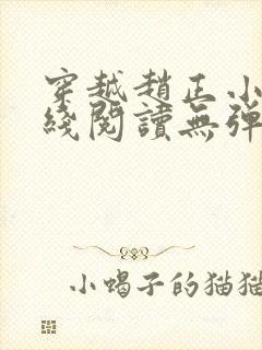 穿越赵正小说在线阅读无弹窗