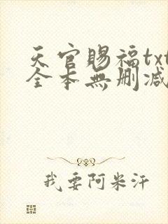 天官赐福txt全本无删减下载