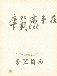 唐门高手在异世下载txt