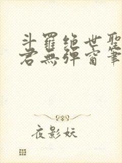 斗罗绝世圣邪帝君无弹窗笔趣阁封面