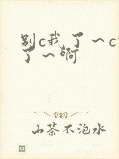 别c我了～c烂了～啊