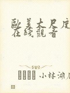 欧美大尺度综艺在线观看