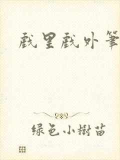 戏里戏外笔趣阁封面