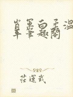 肖军白柔温婉王平笔趣阁