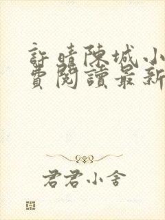 许晴陈城小说免费阅读最新章节封面