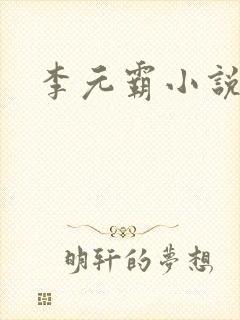 李元霸小说