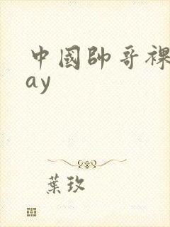 中国帅哥裸体gay