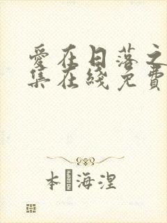 爱在日落之前全集在线免费观看