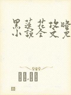 黑莲花攻略手册小说全文免费阅读笔趣阁