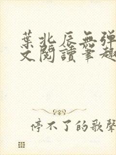 叶北辰无弹窗全文阅读笔趣阁