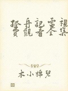 孤舟记电视剧免费观看全集高清在线