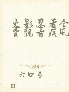 火影忍者全集免费观看疾风传