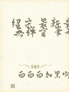 绍宋 最新章节 无弹窗 笔趣阁