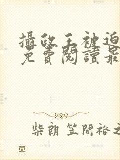 摄政王被迫承欢免费阅读最新章节更封面