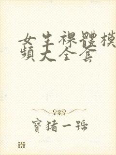 女生裸体模特视频大全套