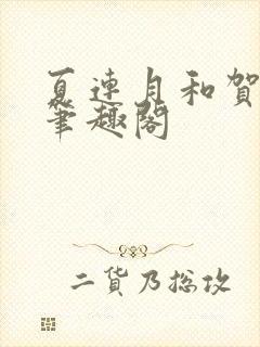 夏连月和贺昀洲笔趣阁封面