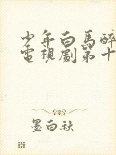 少年白马醉春风电视剧第十七集