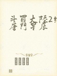 斗罗大陆2绝世唐门星辰