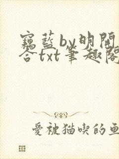 窃蓝by明开夜合txt笔趣阁