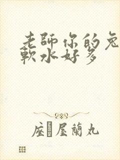 老师你的兔子好软水好多