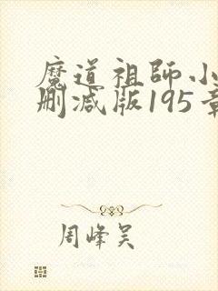 魔道祖师小说无删减版195章