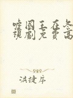 嘘国王在冬眠电视剧免费高清播放封面