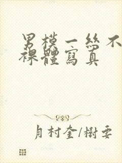 男模一丝不佳男裸体写真