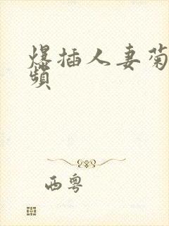 爆插人妻菊花视频