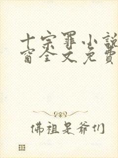 十宗罪小说无弹窗全文免费阅读封面