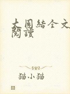 大团结全文免费阅读封面
