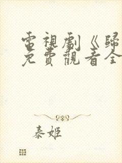 电视剧《归路》免费观看全集高清