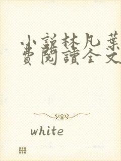 小说林凡叶惜免费阅读全文