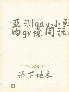 亚洲gay小鲜肉gv亿同玩gv
