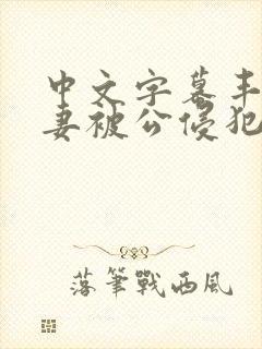 中文字幕丰满人妻被公侵犯