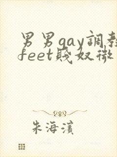 男男gay调教feet贱奴微博
