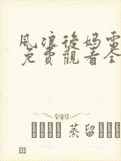 风浪后妈电视剧免费观看全集高清