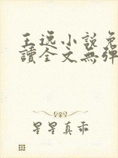 王逸小说免费阅读全文无弹窗封面