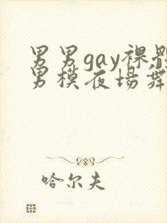 男男gay裸体男模夜场舞男封面