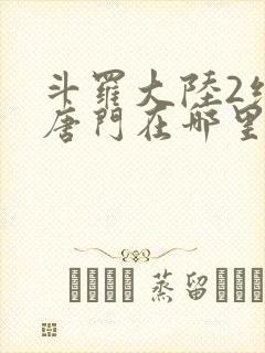 斗罗大陆2绝世唐门在哪里看小说封面