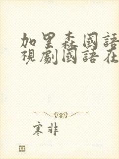 加里森国语版电视剧国语在线播放封面