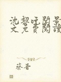 沈黎晚闻景川全文免费阅读