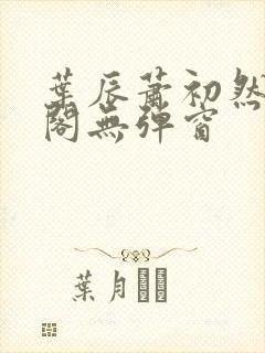 叶辰萧初然笔趣阁无弹窗封面