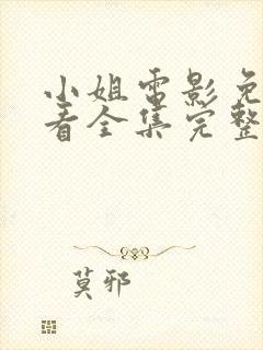 小姐电影免费观看全集完整版剧集