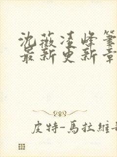 沈薇凌峰笔趣阁最新更新章节列表