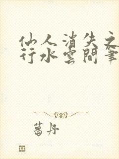仙人消失之后风行水云间笔趣阁