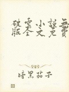 破云小说无删减版全文免费阅读txt